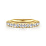 14K Yellow Gold Diamond Wedding Band - 0.4 ct
