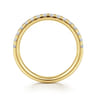 14K Yellow Gold Diamond Wedding Band - 0.4 ct