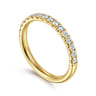 14K Yellow Gold Diamond Wedding Band - 0.4 ct