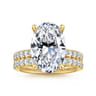 14K Yellow Gold Diamond Wedding Band - 0.4 ct