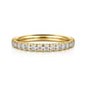 14K Yellow Gold Diamond Wedding Band - 0.4 ct