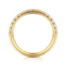 14K Yellow Gold Diamond Wedding Band - 0.4 ct