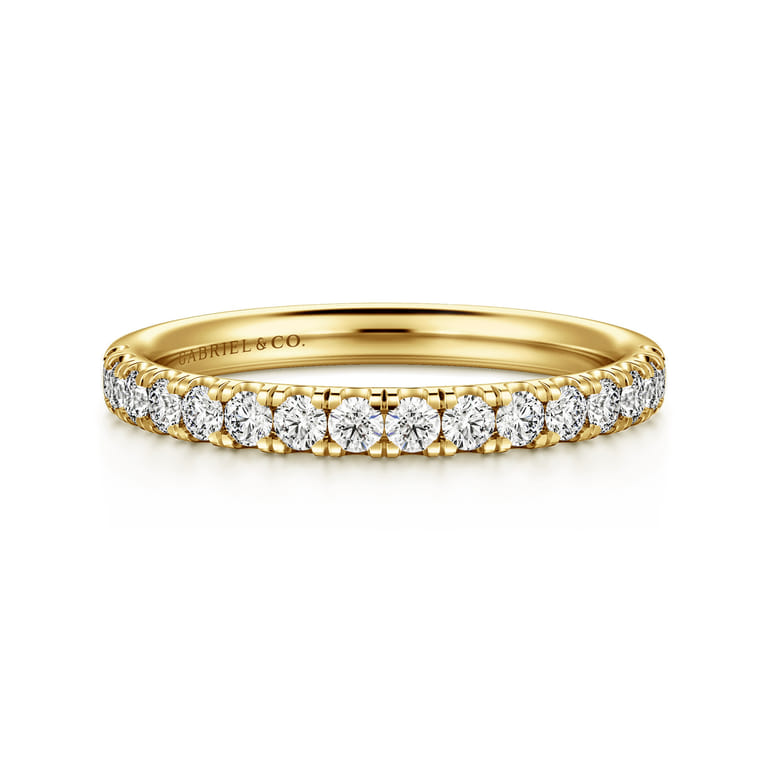 14K Yellow Gold Diamond Wedding Band - 0.4 ct - Shot 1