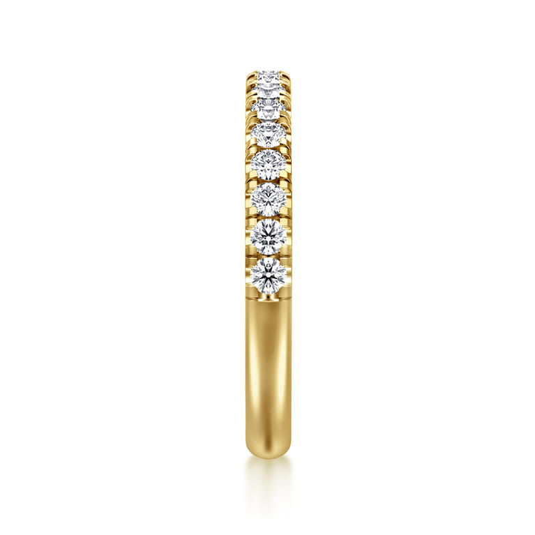 14K Yellow Gold Diamond Wedding Band - 0.4 ct - Shot 4