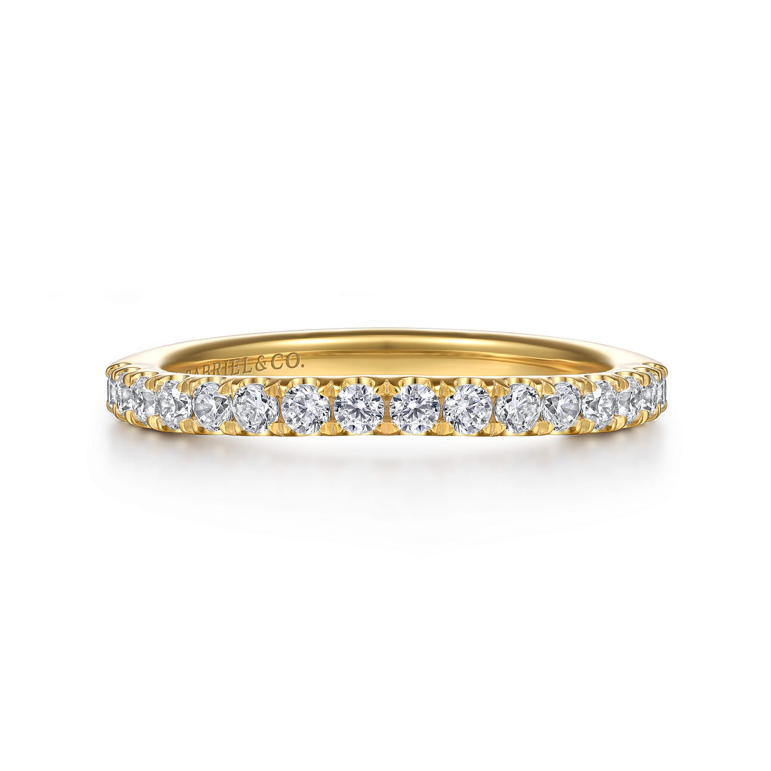 14K Yellow Gold Diamond Wedding Band - 0.4 ct - Shot 1