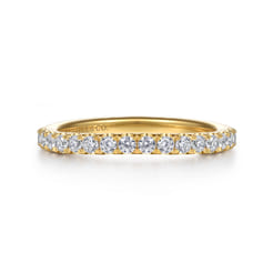 14K Yellow Gold Diamond Wedding Band