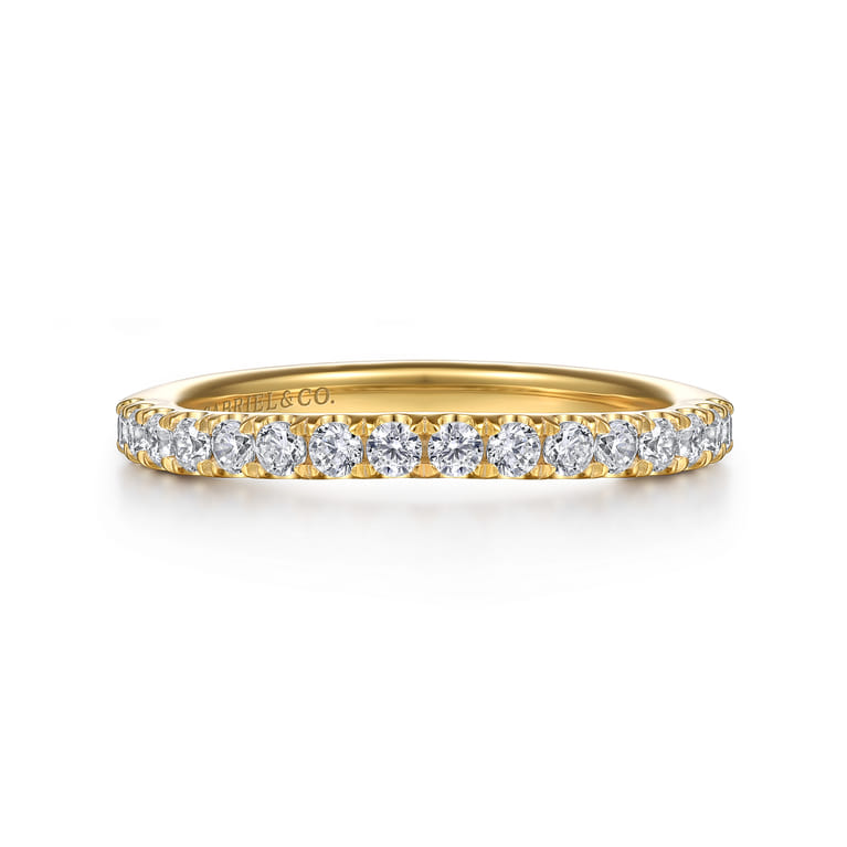 14K Yellow Gold Diamond Wedding Band - 0.4 ct - Shot 1