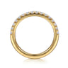 14K Yellow Gold Diamond Wedding Band - 0.4 ct