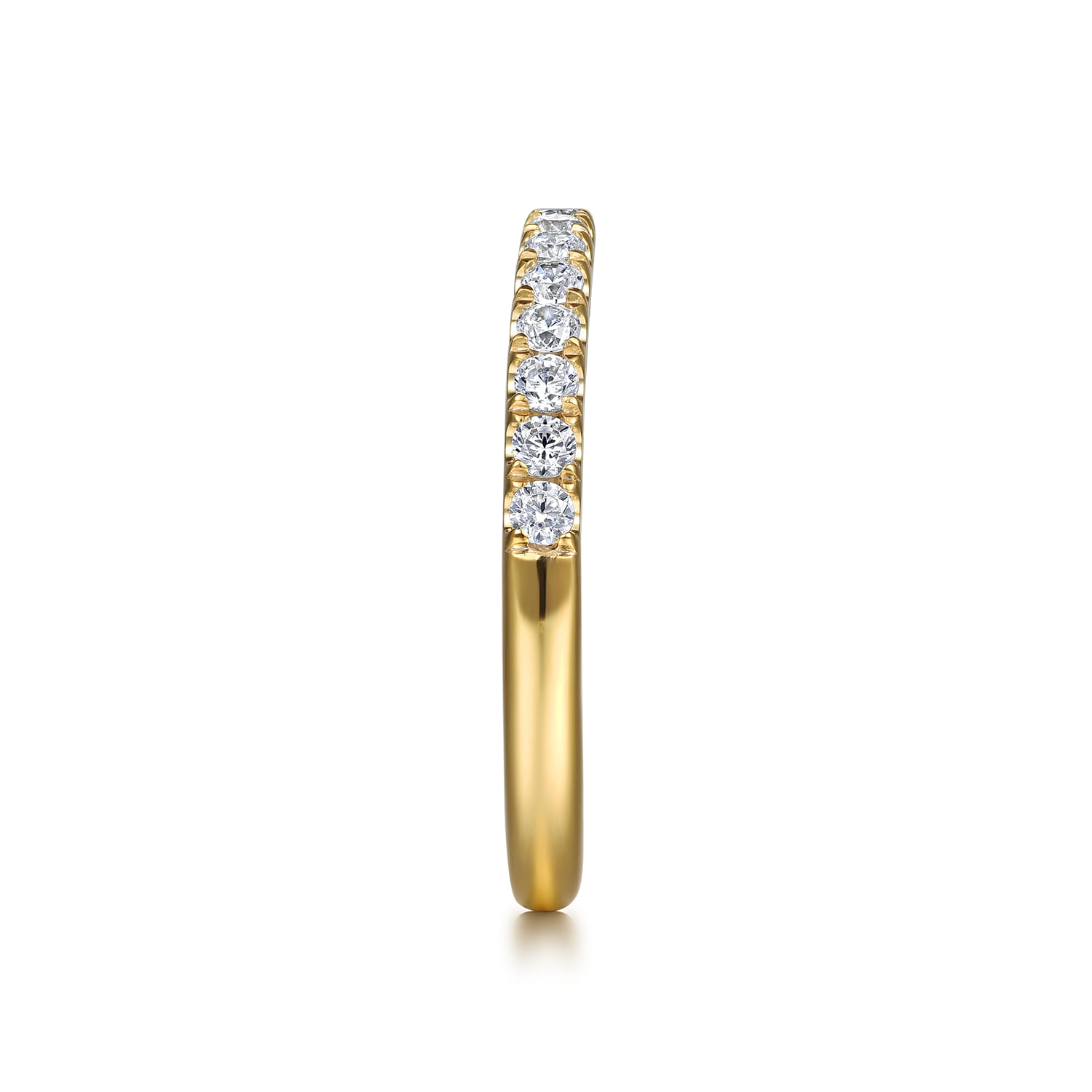 14K Yellow Gold Diamond Wedding Band - 0.4 ct - Shot 5