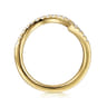 14K Yellow Gold Diamond Wedding Band - 0.3 ct