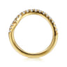 14K Yellow Gold Diamond Wedding Band - 0.3 ct