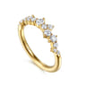 14K Yellow Gold Diamond Wedding Band - 0.5 ct