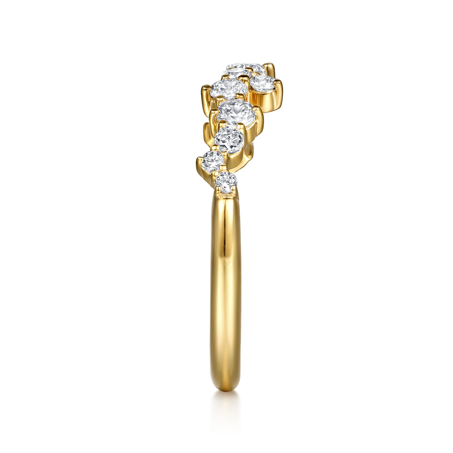 14K Yellow Gold Diamond Wedding Band - 0.5 ct - Shot 5