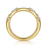 14K Yellow Gold Diamond Wedding Band - 0.23 ct