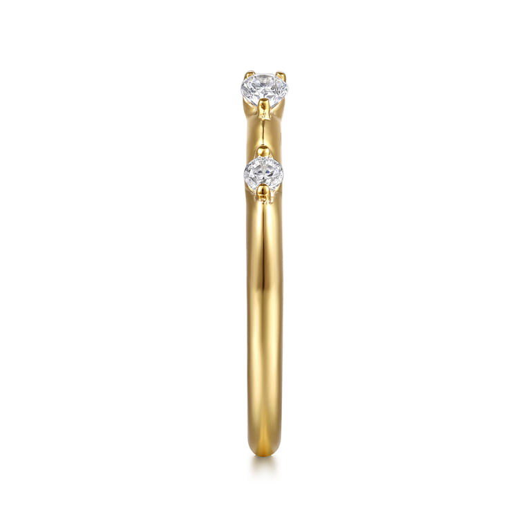 14K Yellow Gold Diamond Wedding Band - 0.23 ct - Shot 5
