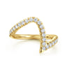 14K Yellow Gold Diamond Wedding Band - 0.4 ct