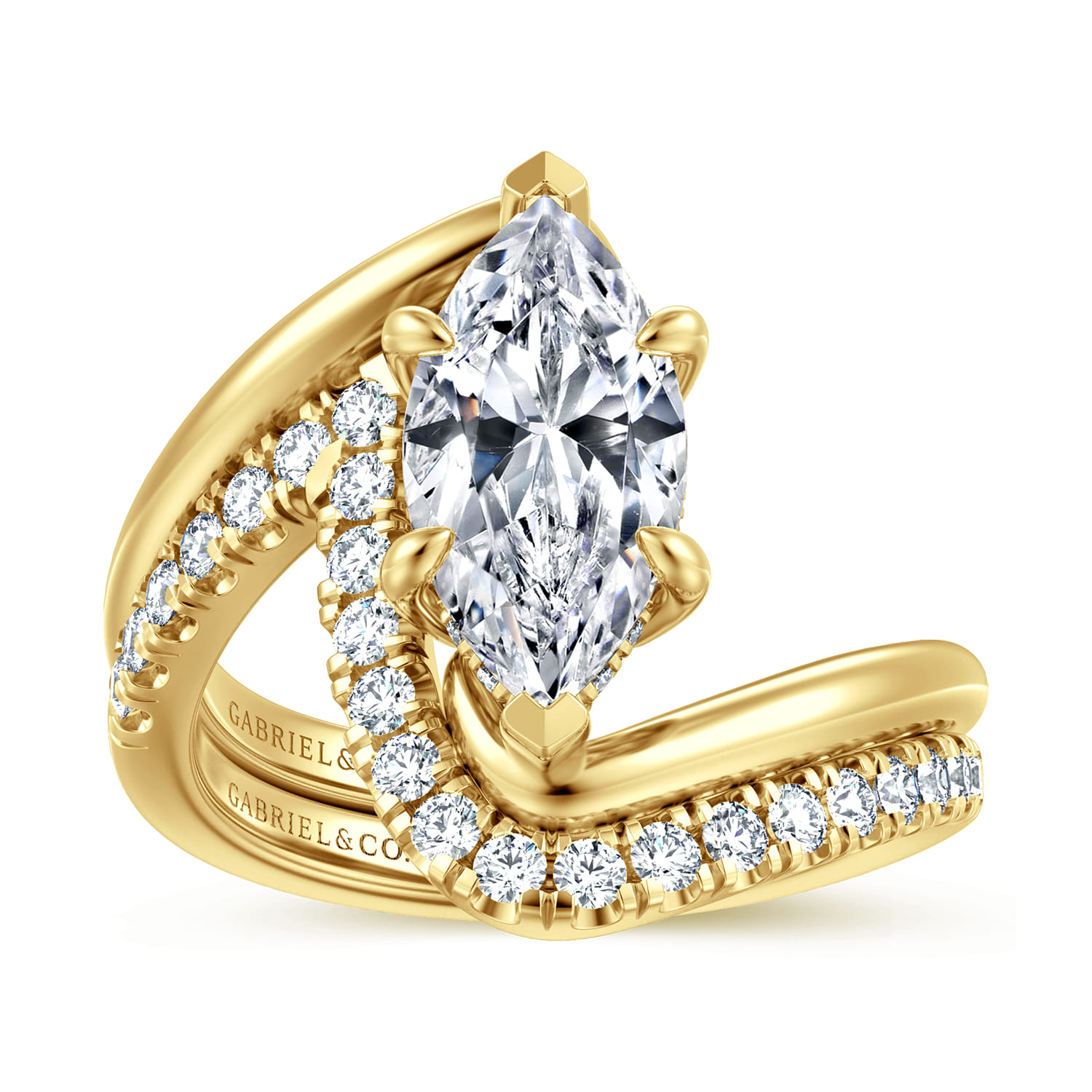 14K Yellow Gold Diamond Wedding Band - 0.4 ct - Shot 4