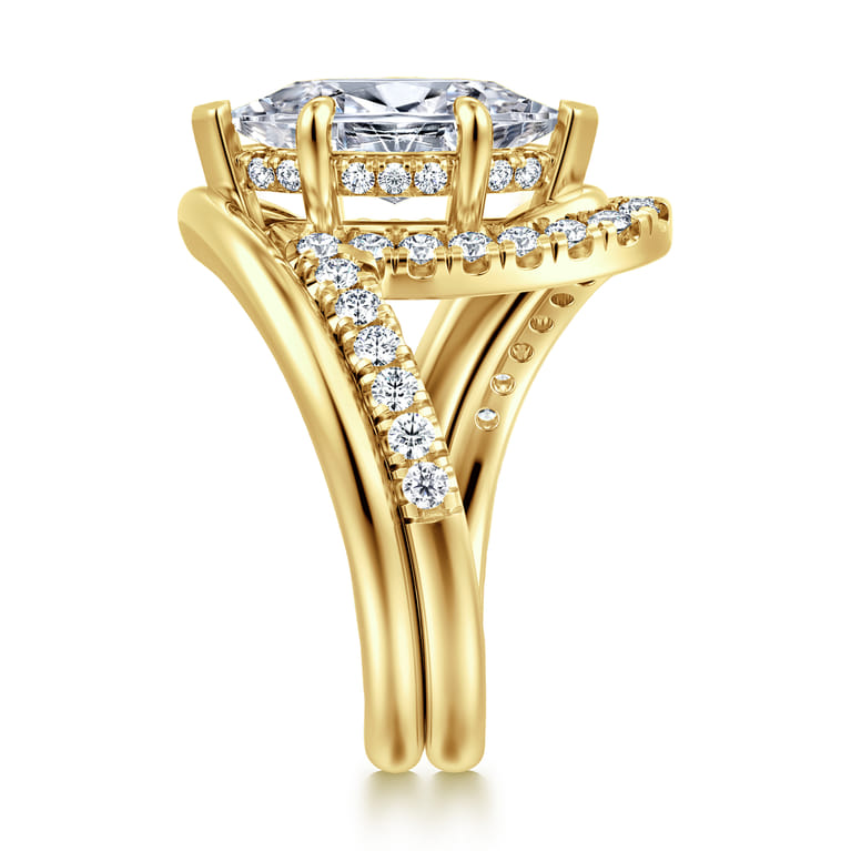 14K Yellow Gold Diamond Wedding Band - 0.4 ct - Shot 5