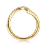 14K Yellow Gold Diamond Wedding Band - 0.4 ct