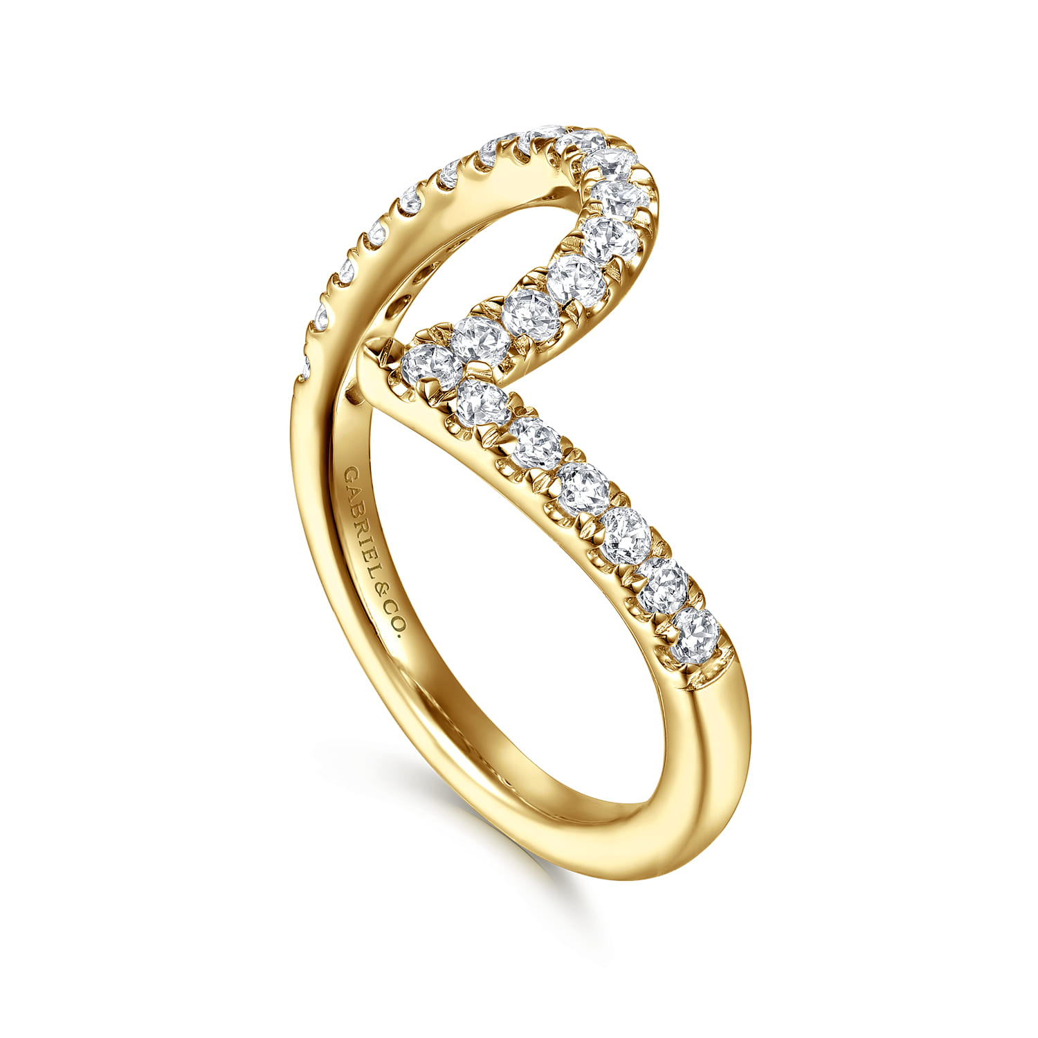 14K Yellow Gold Diamond Wedding Band - 0.4 ct - Shot 3