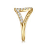 14K Yellow Gold Diamond Wedding Band - 0.4 ct