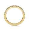 14K Yellow Gold Diamond Wedding Band - 0.3 ct