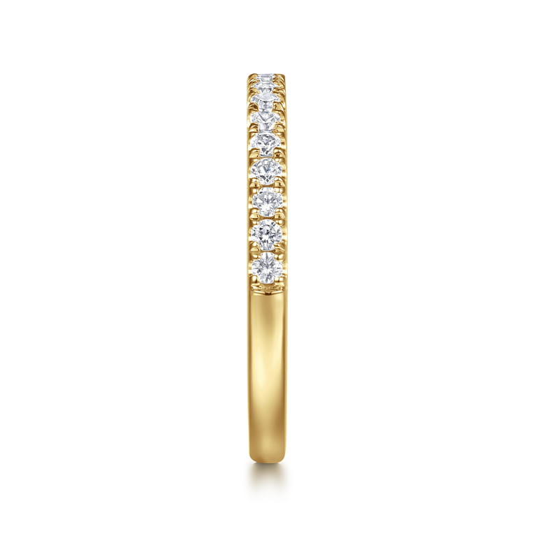 14K Yellow Gold Diamond Wedding Band - 0.3 ct - Shot 4