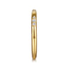 14K Yellow Gold Diamond Wedding Band - 0.13 ct