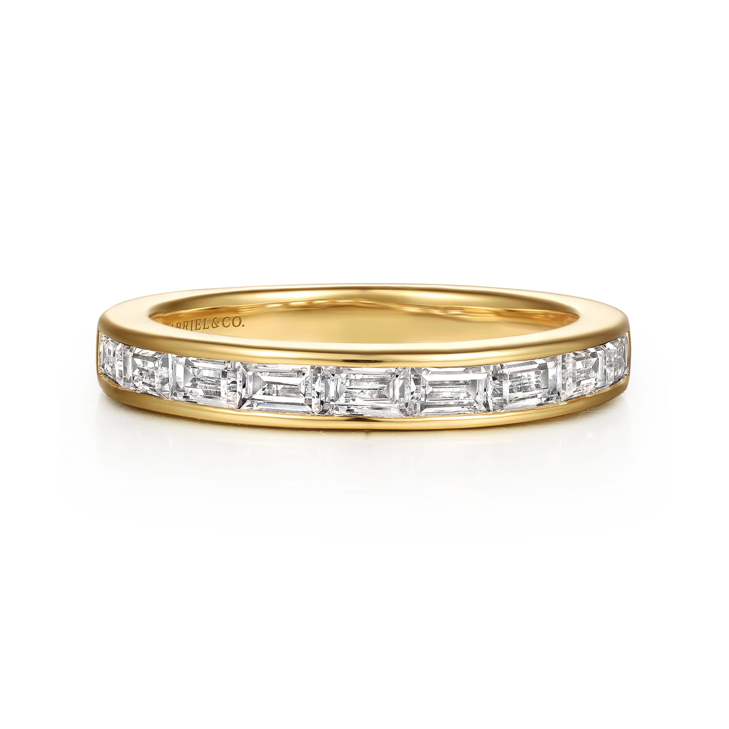 14K Yellow Gold Diamond Wedding Band - 0.75 ct - Shot 1