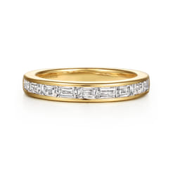 14K Yellow Gold Diamond Wedding Band