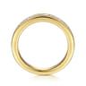 14K Yellow Gold Diamond Wedding Band - 0.75 ct