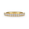 14K Yellow Gold Diamond Wedding Band - 0.4 ct