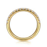 14K Yellow Gold Diamond Wedding Band - 0.4 ct