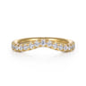 14K Yellow Gold Diamond Wedding Band - 0.4 ct