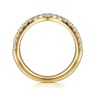 14K Yellow Gold Diamond Wedding Band - 0.4 ct