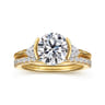 14K Yellow Gold Diamond Wedding Band - 0.3 ct