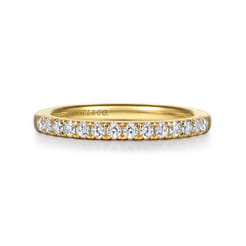 14K Yellow Gold Diamond Wedding Band