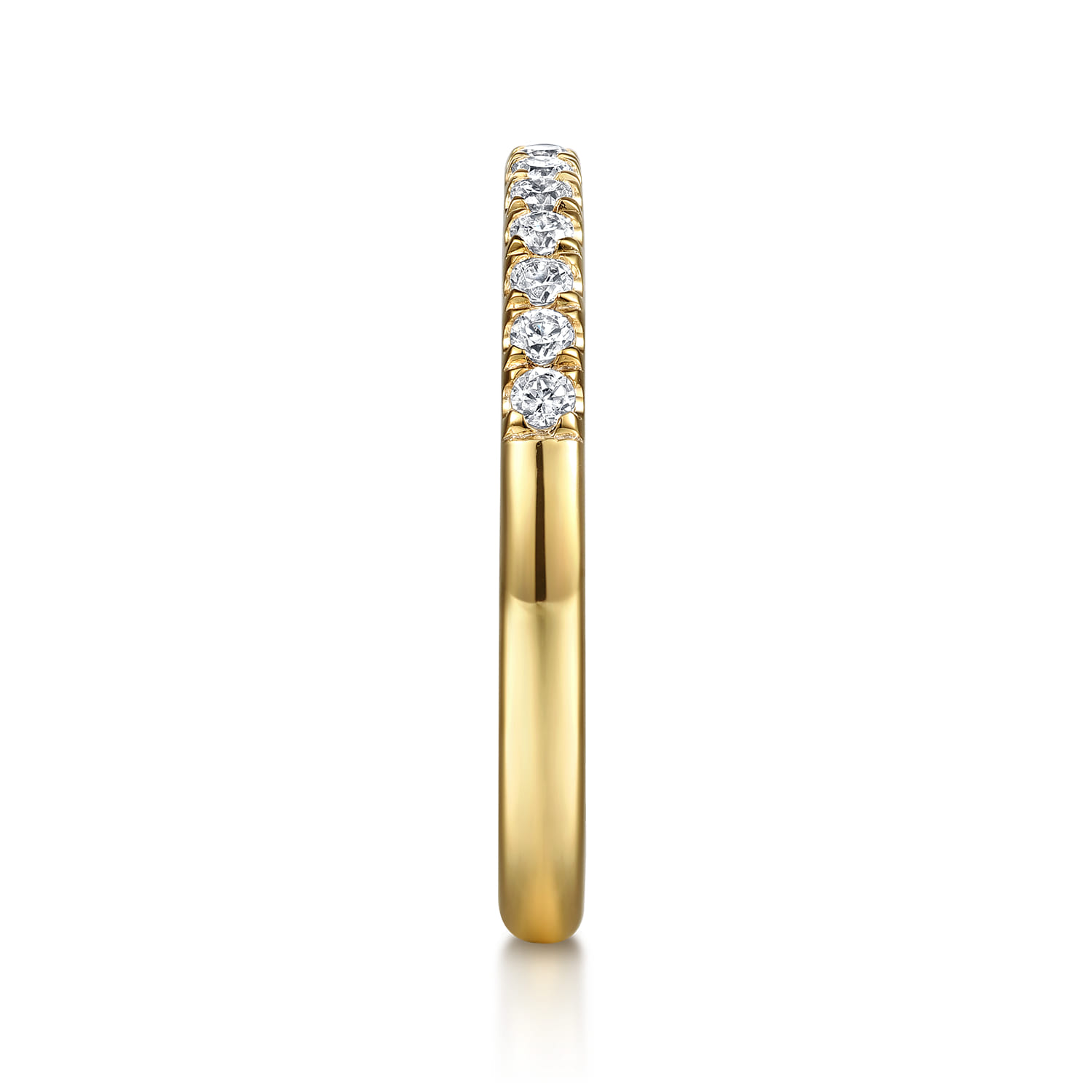 14K Yellow Gold Diamond Wedding Band - 0.25 ct - Shot 4