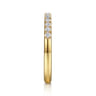 14K Yellow Gold Diamond Wedding Band - 0.25 ct
