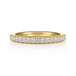 14K Yellow Gold Diamond Wedding Band