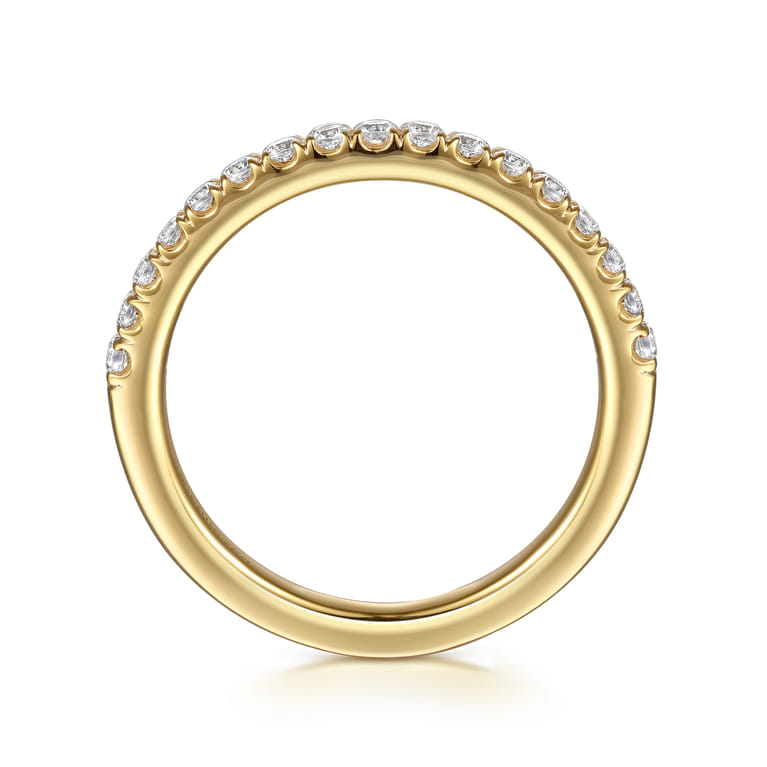 14K Yellow Gold Diamond Wedding Band - 0.3 ct - Shot 2