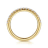 14K Yellow Gold Diamond Wedding Band - 0.3 ct