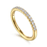 14K Yellow Gold Diamond Wedding Band - 0.3 ct