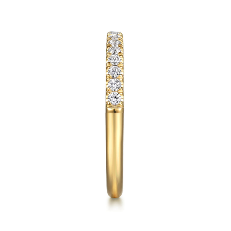 14K Yellow Gold Diamond Wedding Band - 0.3 ct - Shot 5