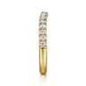 14K Yellow Gold Diamond Wedding Band - 0.4 ct
