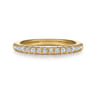 14K Yellow Gold Diamond Wedding Band - 0.3 ct