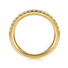 14K Yellow Gold Diamond Wedding Band - 0.3 ct