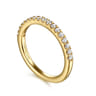 14K Yellow Gold Diamond Wedding Band - 0.3 ct