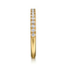 14K Yellow Gold Diamond Wedding Band - 0.3 ct