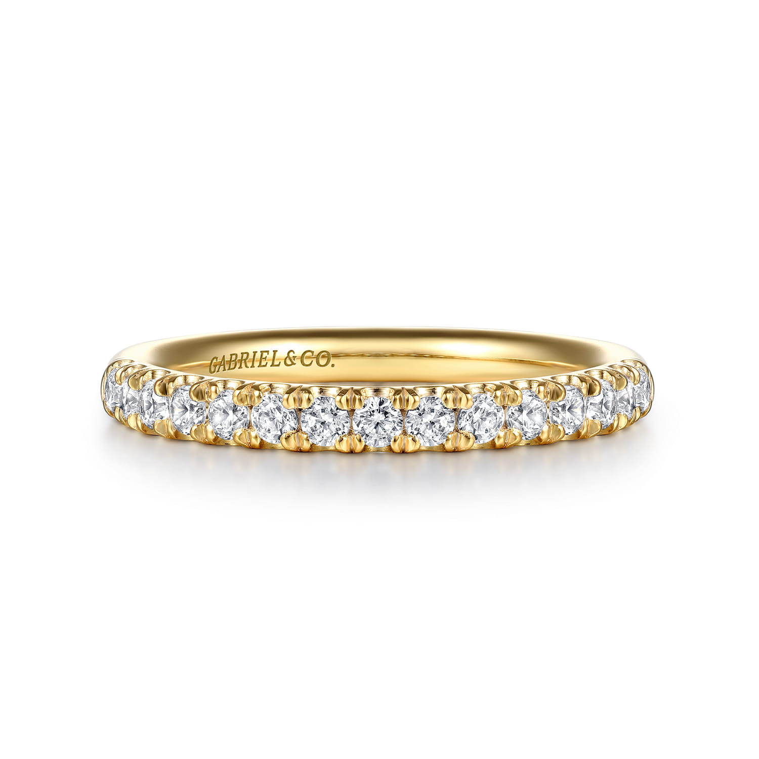 14K Yellow Gold Diamond Wedding Band - 0.4 ct - Shot 1